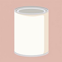 Illustration of a simple food can cylinder container letterbox.