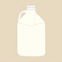 Illustration of a simple oil gallon bottle milk refreshment.