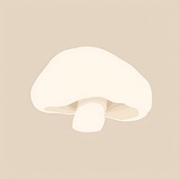 Illustration of a simple mushroom fungus chandelier toadstool.