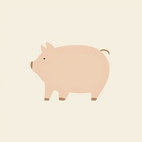 Illustration of a simple pig animal mammal investment.