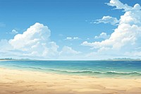  Beach sky sea backgrounds. 