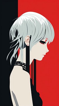  Female japanese manga character adult anime publication. AI generated Image by rawpixel.