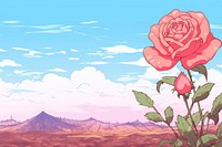Rose landscape outdoors flower.