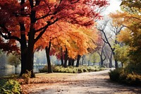 Nature trees landscape outdoors autumn. AI generated Image by rawpixel.