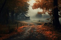  Autumn architecture outdoors building. AI generated Image by rawpixel.
