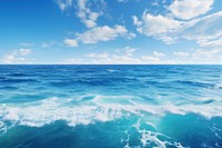  Beautiful view of the ocean horizon outdoors nature. AI generated Image by rawpixel.