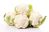 Cut fresh raw cauliflowers vegetable white plant.