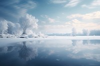  Winter landscape outdoors nature. AI generated Image by rawpixel.