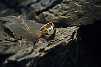 Gold ring jewelry diamond rock.