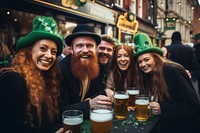 Saint patrick day celebration fun laughing adult. AI generated Image by rawpixel.