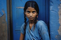 Indian girl photography portrait contemplation.