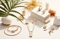 Jewelry jewelry necklace arrangement.