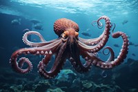 Octopus animal fish sea.