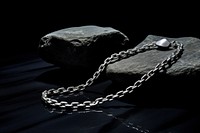 Silver chain necklace jewelry accessories.