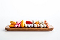 Medicine table pill white background. AI generated Image by rawpixel.