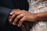 Black people wedding ring hand jewelry.