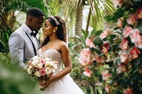 Black people wedding bride adult affectionate.