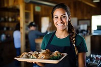 Small business food smiling adult. AI generated Image by rawpixel.