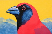  Art painting an illustration of bird animal beak creativity. AI generated Image by rawpixel.