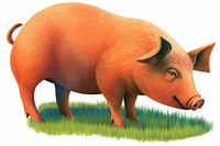 A farm pig mammal animal boar.