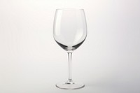 Wine glass transparent drink white background.