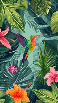 Tropical hummingbird backgrounds outdoors.