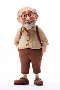 Grandpa made up of clay figurine adult toy.