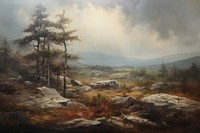 Landscapes painting wilderness outdoors.