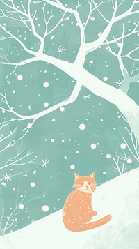 Cat in the winter season nature mammal snow.
