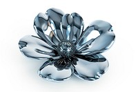Jewelry diamond brooch flower.
