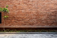 Cemented brick wall architecture building. AI generated Image by rawpixel.