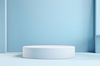  Blue background white porcelain furniture. AI generated Image by rawpixel.
