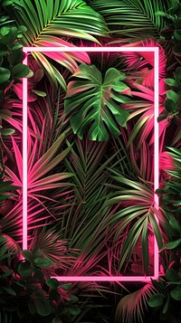 Tropical tropics plant neon.