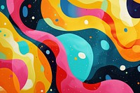 Quirky playful abstract backgrounds painting pattern.