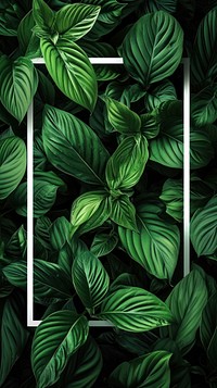 Tropical green backgrounds plant.