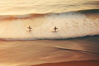 Beach outdoors horizon surfing. AI generated Image by rawpixel.