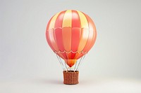 Hot air balloon icon aircraft vehicle transportation.