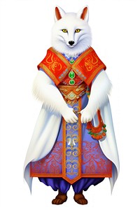 White fox tradition animal mammal.