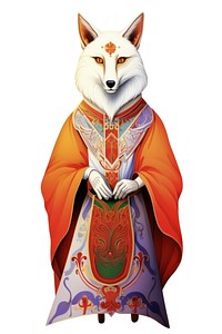 White fox tradition animal adult.