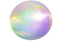 A holography sphere jewelry shape white background.