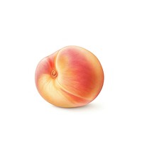 Peach plant food white background. AI generated Image by rawpixel.