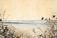 Beach border outdoors painting nature.