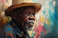 African portrait adult man. AI generated Image by rawpixel.