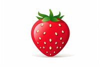 Strawberry logo fruit plant food.