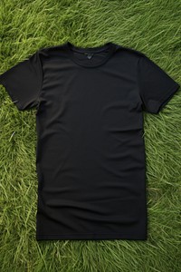 Black t-shirt sleeve outdoors clothing.