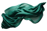Dark green Wool fabric textile silk white background.