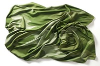 Green camouflage pattern on cotton fabric backgrounds textile white background.
