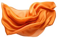 Orange silk fabric backgrounds textile white background.