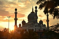 Photo of mosque architecture building outdoors. AI generated Image by rawpixel.