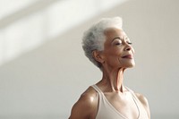 Mature african american woman adult contemplation exercising. AI generated Image by rawpixel.
